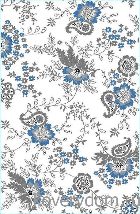 Ковер с цветами Графит  30760-28 Ковер с цветами Графит  30760-28