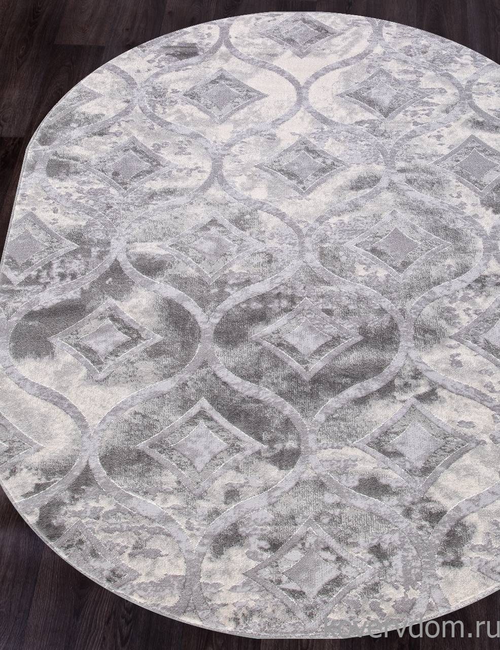 Ковер MARDAN 5023A COKEN D.GREY / K.GREY Овал Ковер MARDAN 5023A COKEN D.GREY / K.GREY Овал