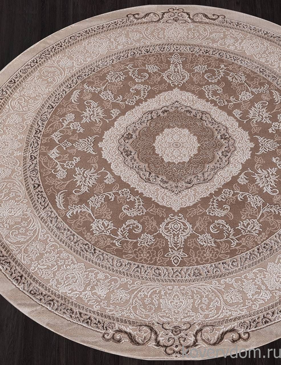 Ковер ARMINA 03874B BROWN / BROWN Круг