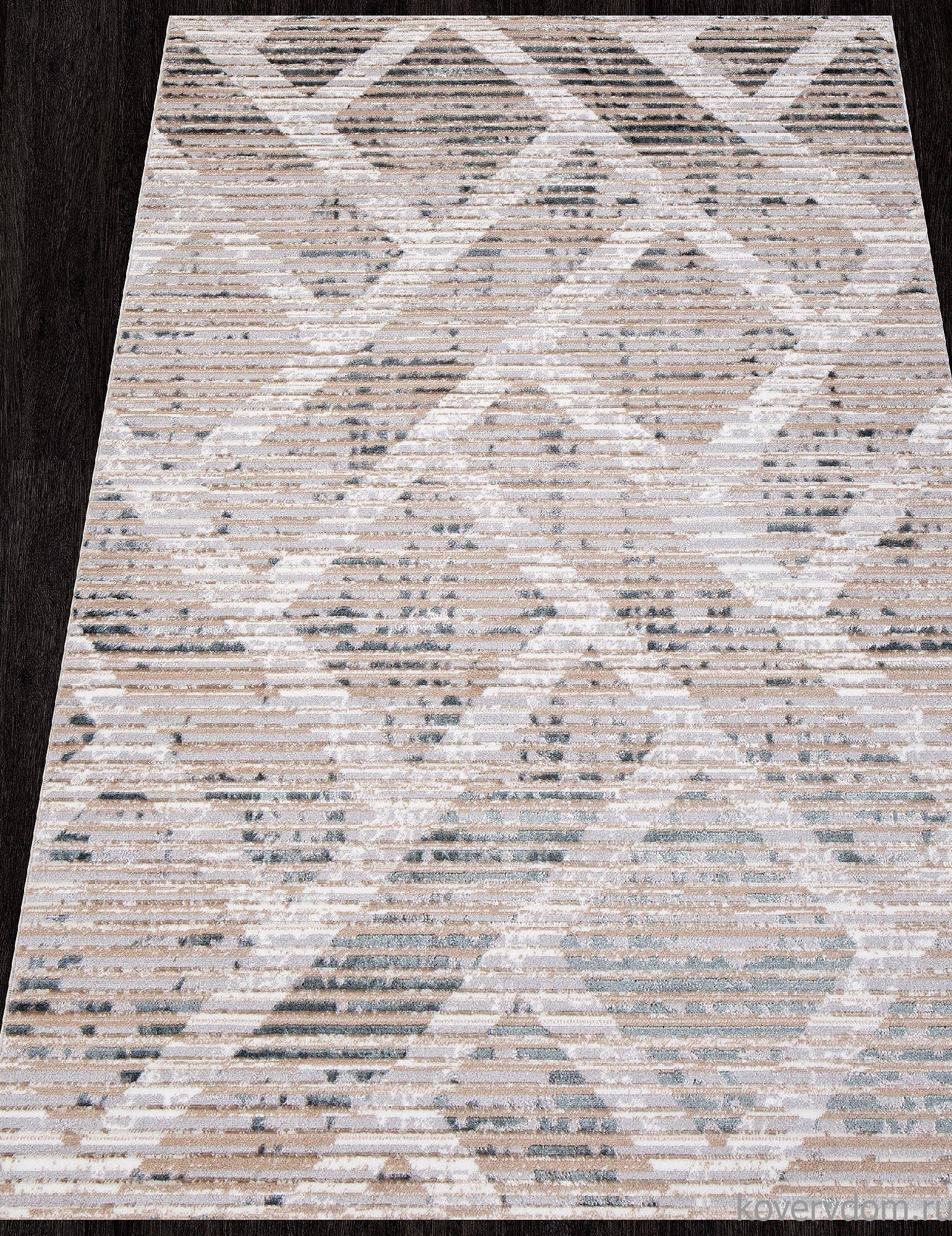 Ковер PERU L512A D.GREY SHIRINK / BLUE FDY