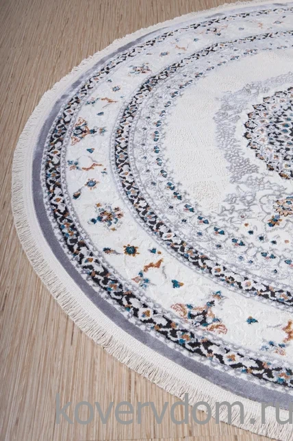 Ковер Amira 4836A L.Grey-L.Grey Круг