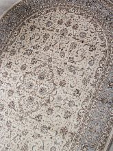 Ковер VALENCIA DELUXE F014 CREAM-L.BLUE Овал