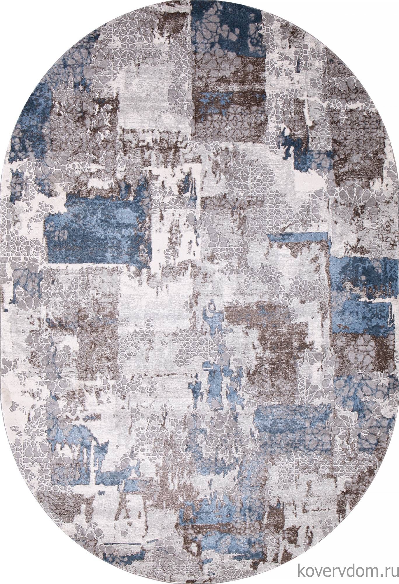 Ковер ARMINA 03857A BLUE / BLUE Овал