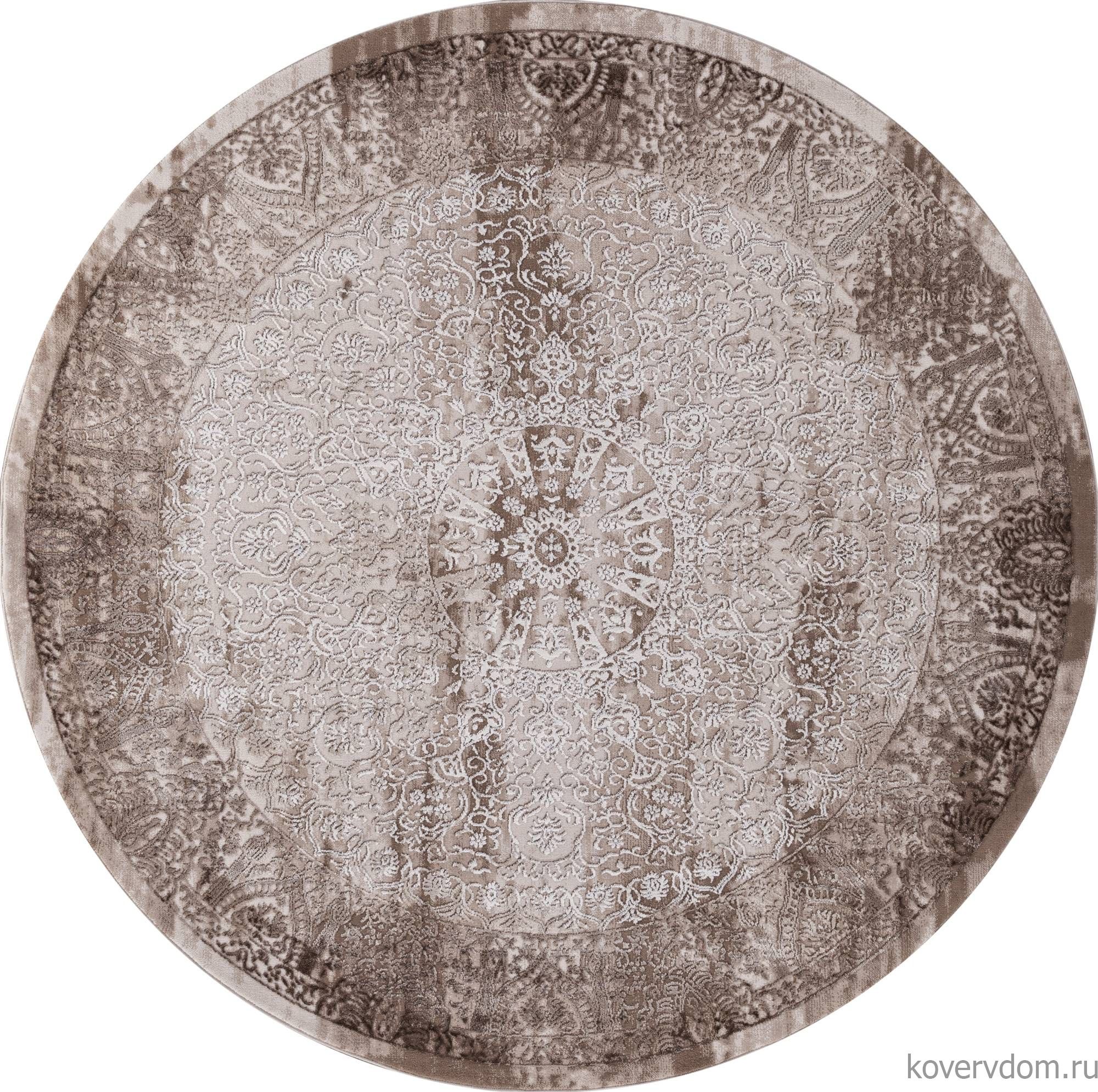 Ковер ARMINA 03878B BROWN / BROWN Круг Ковер ARMINA 03878B BROWN / BROWN Круг