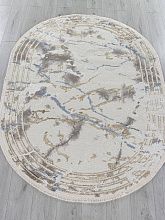 Овальный ковер серый MOSSO 27243A GRY / NAVY Овал