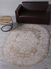 Овальный ковер обычный ворс LIMAN-A F481 BEIGE Овал