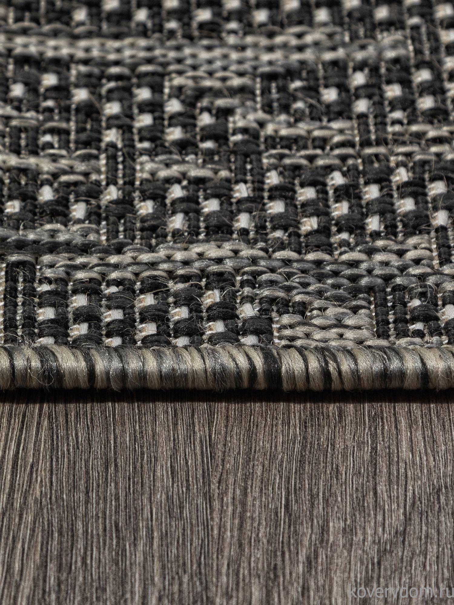 Ковер-циновка KAIR S136 BLACK-GRAY Овал Ковер-циновка KAIR S136 BLACK-GRAY Овал