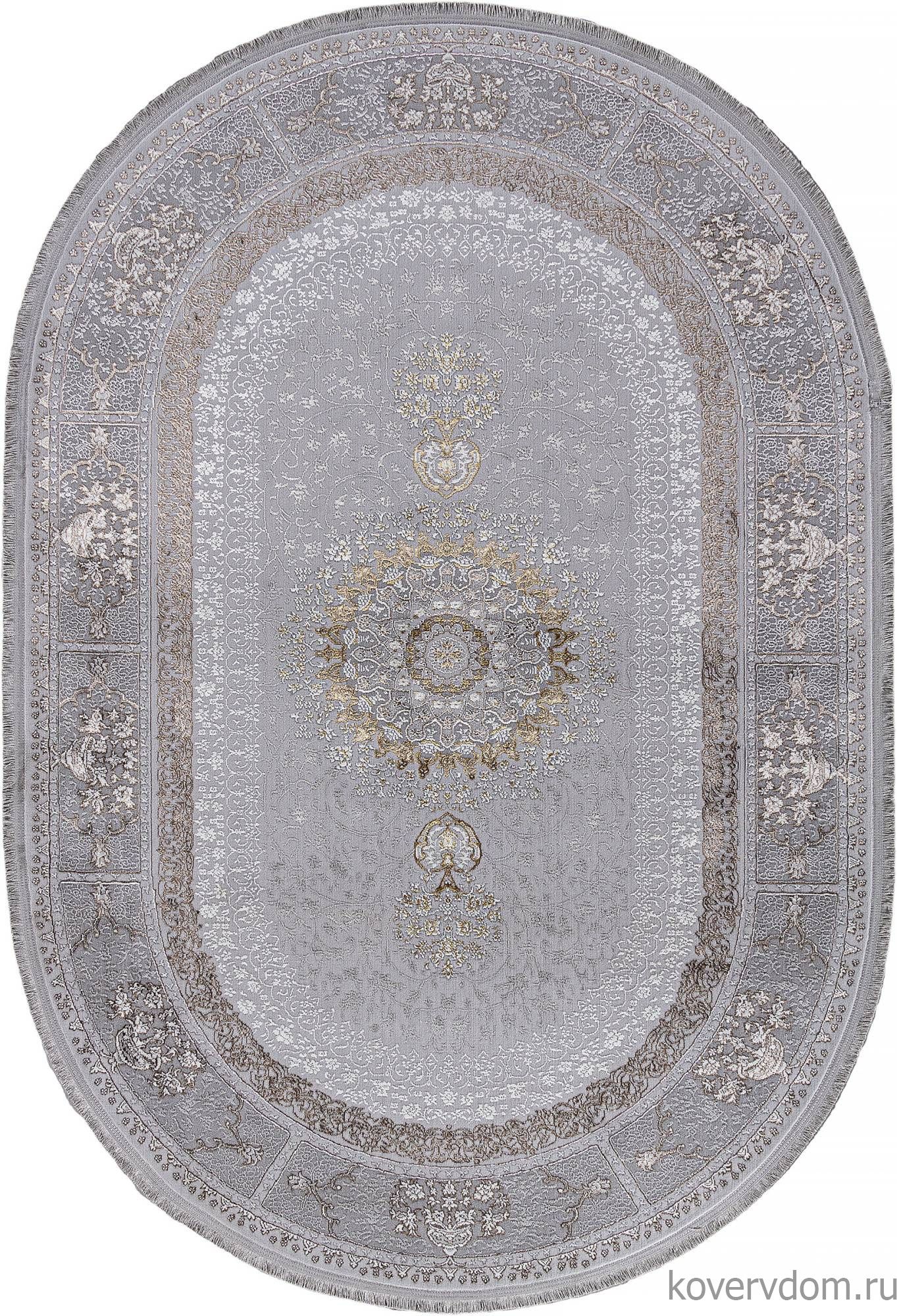 Ковер ZARINA A053B LIGHT GREY SHRINK / LIGHT GREY SHRINK Овал Ковер ZARINA A053B LIGHT GREY SHRINK / LIGHT GREY SHRINK Овал