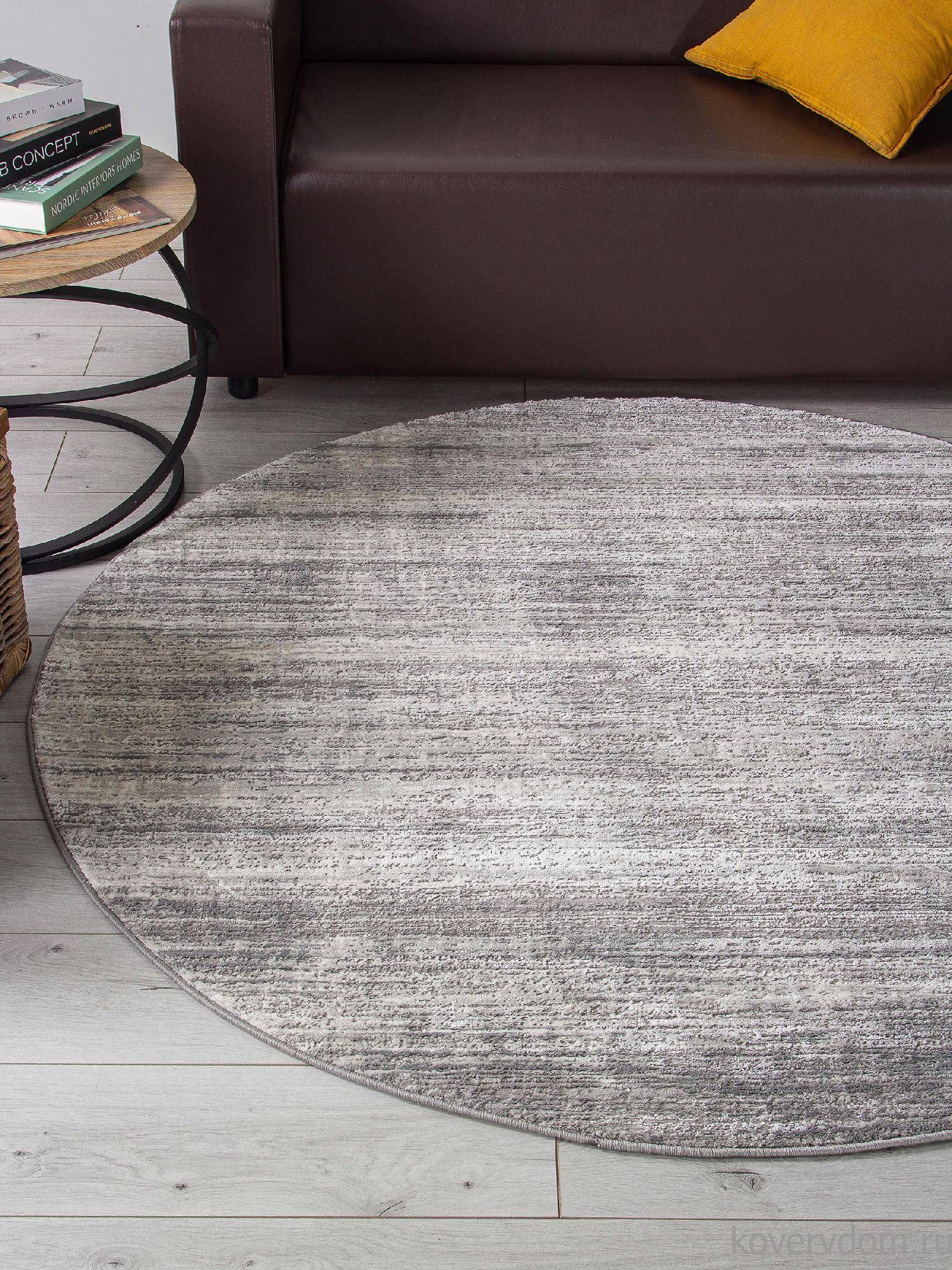 Ковер ARMINA 04077G GREY / GREY Круг