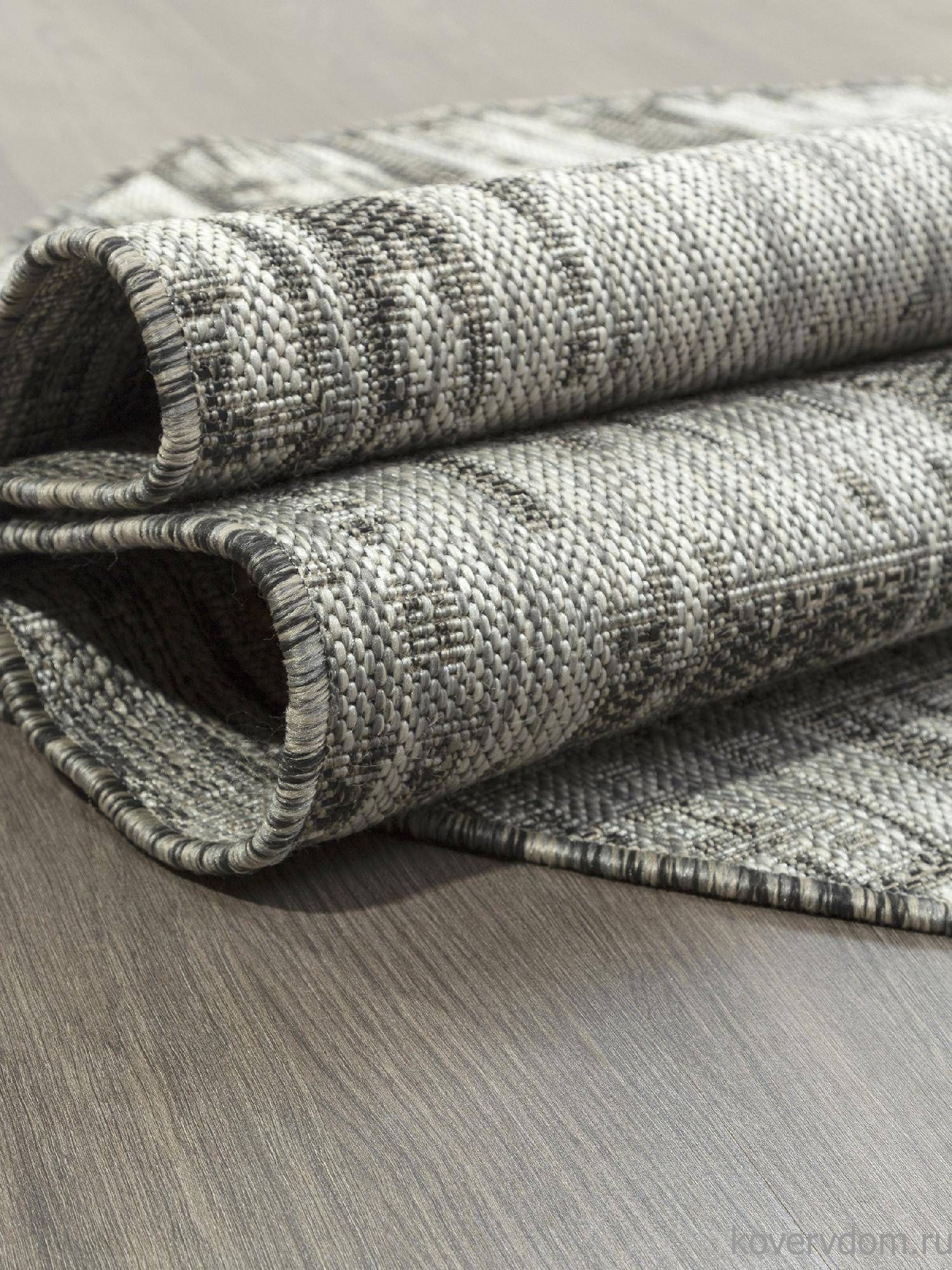 Ковер-циновка KAIR-A S144 GRAY Овал 