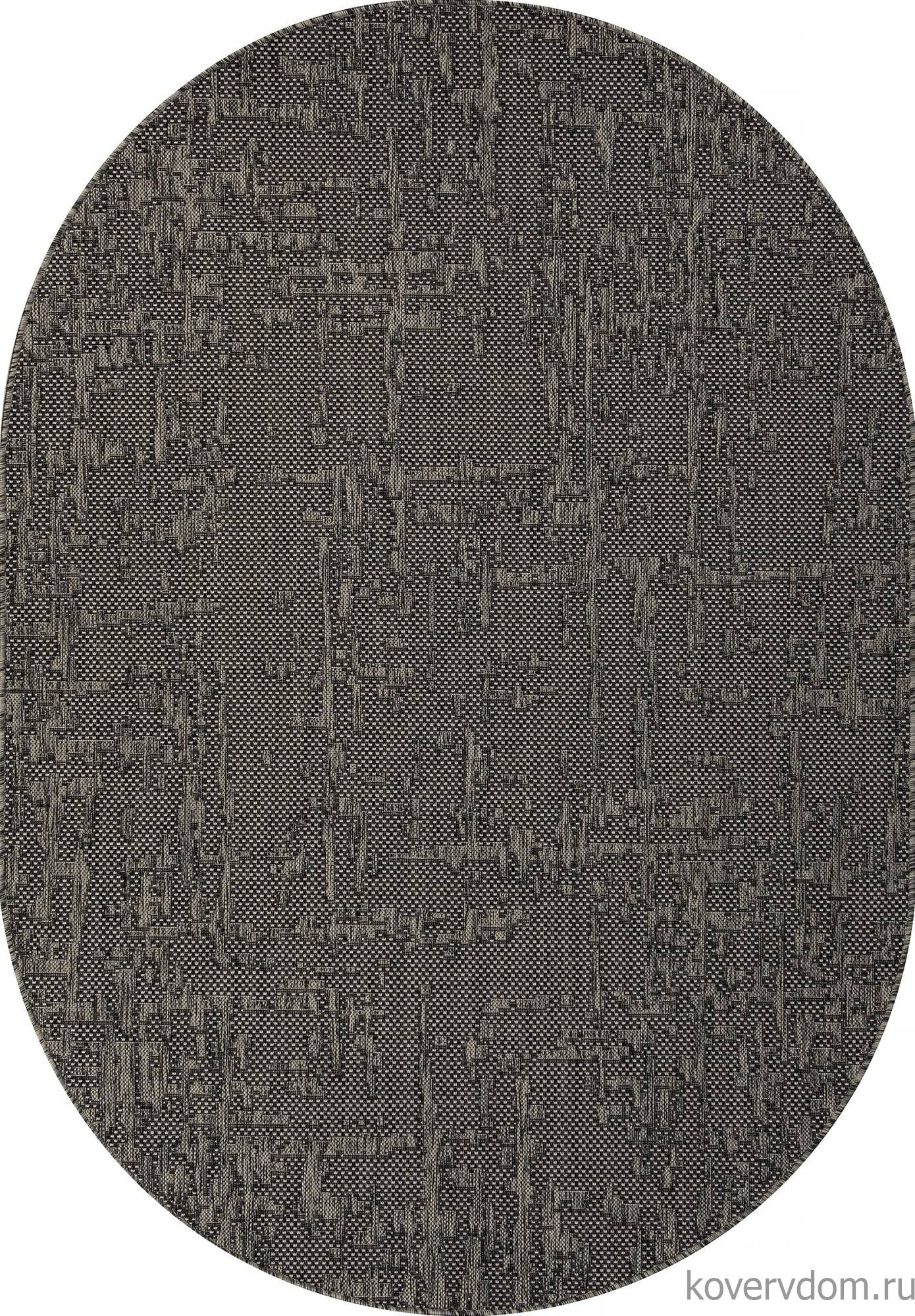 Ковер-циновка KAIR S136 BLACK-GRAY Овал Ковер-циновка KAIR S136 BLACK-GRAY Овал