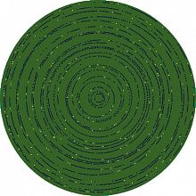 Пушистый овальный ковер Абстракция 40172-03 КРУГ зеленый