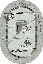 Ковер SILVER 5305 GRAY Овал